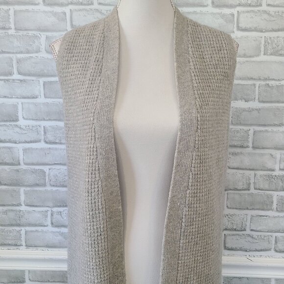 Max Studio Merino Wool Blend Open Front Cardigan Sweater Duster NEW Med Cozy - Picture 2 of 9
